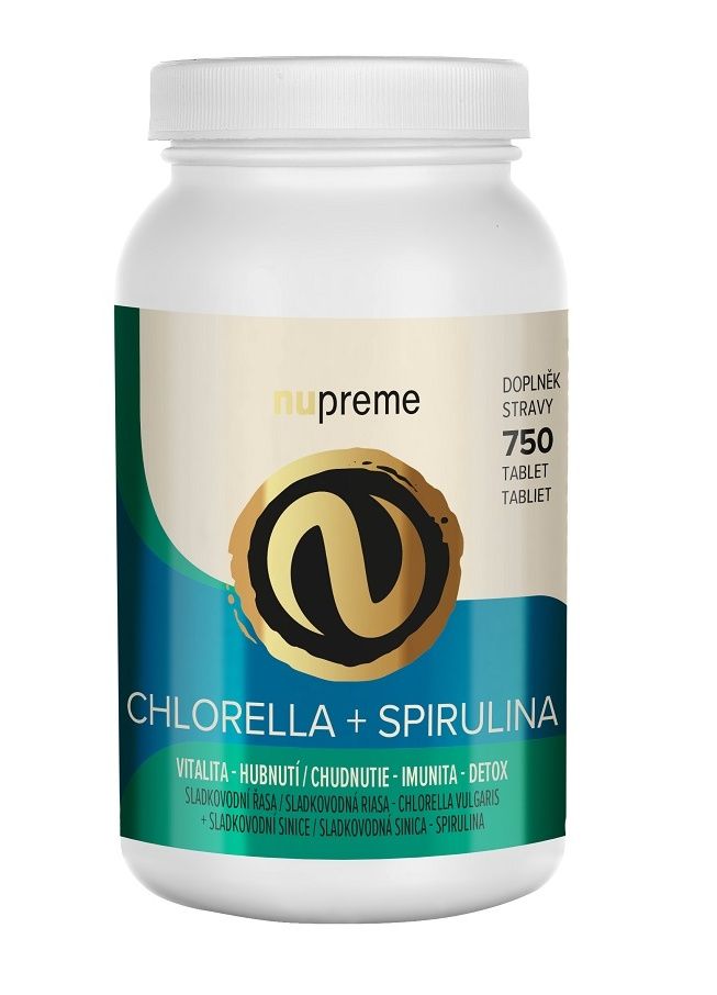 Nupreme Chlorella + Spirulina 750 tablet Nupreme