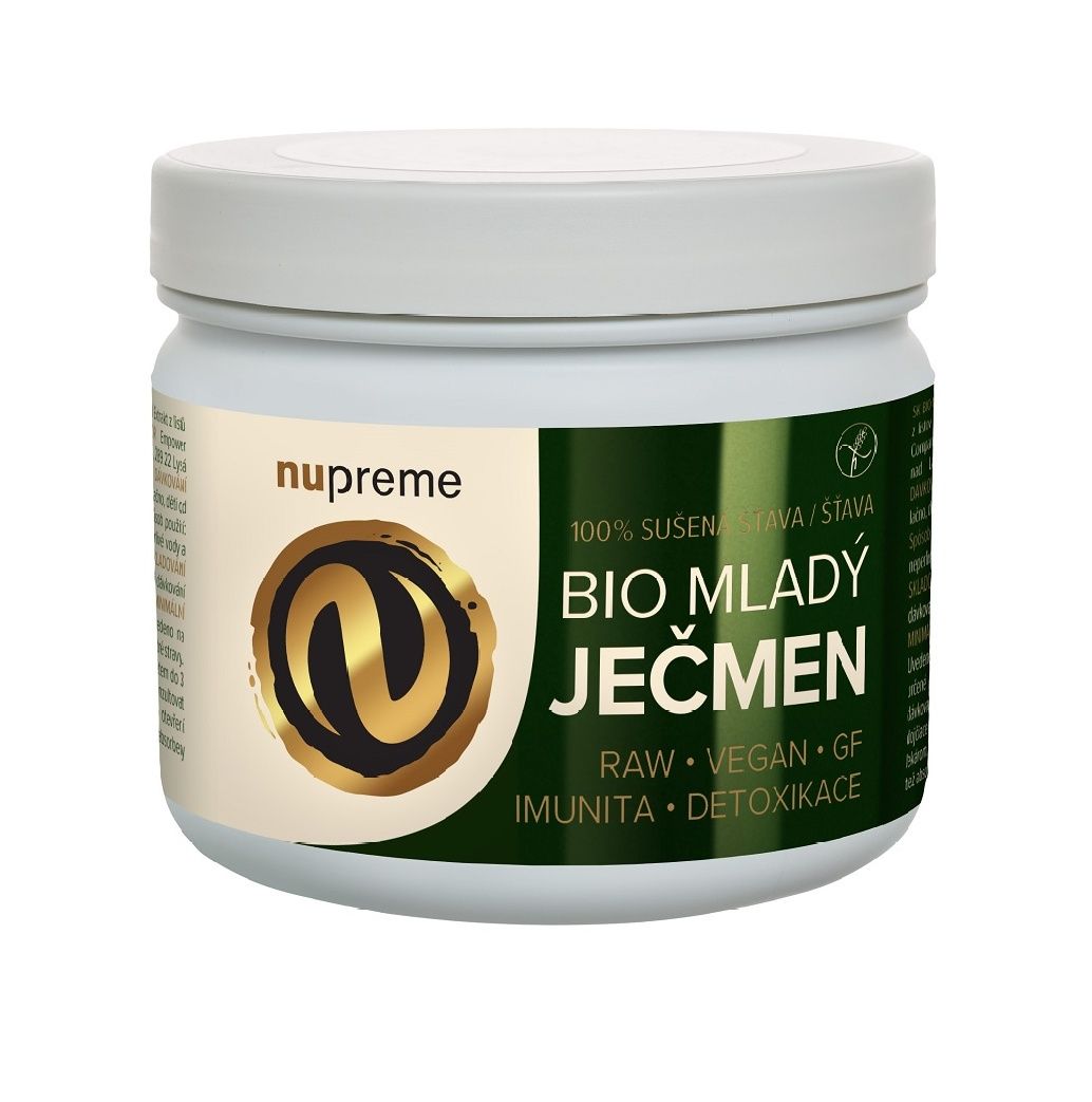 Nupreme Mladý ječmen Premium BIO 200 g Nupreme