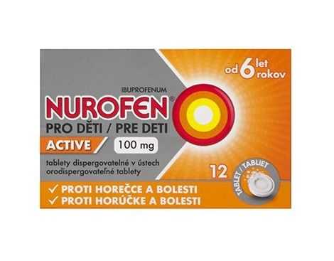 Nurofen pro děti Active 100 mg 12 tablet Nurofen