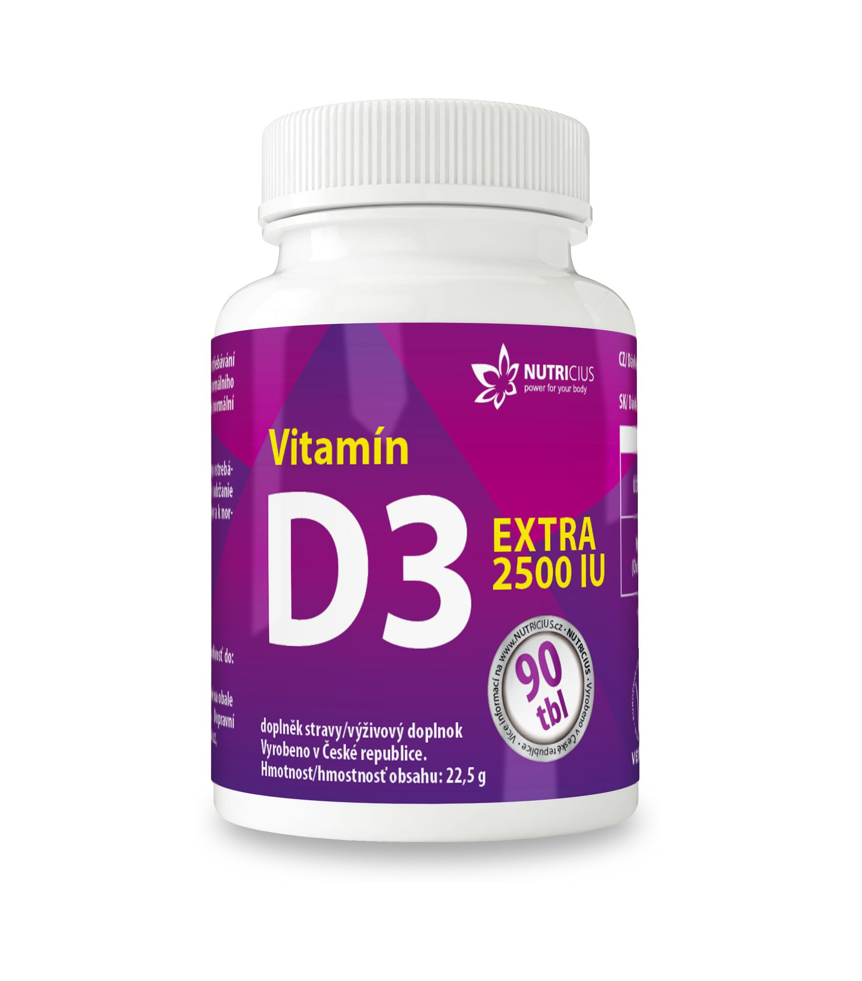 Nutricius Vitamín D3 EXTRA 2500 IU 90 tablet Nutricius