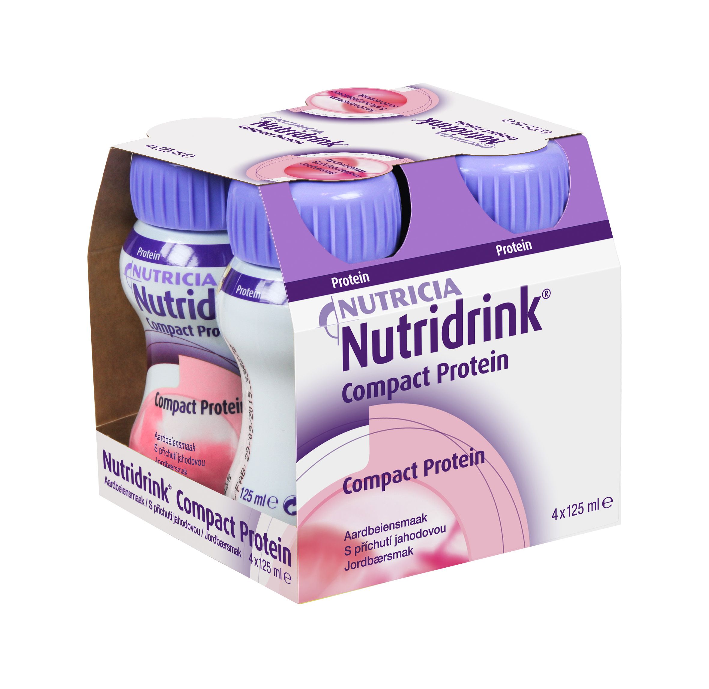 Nutridrink Compact Protein jahoda 4x125 ml Nutridrink