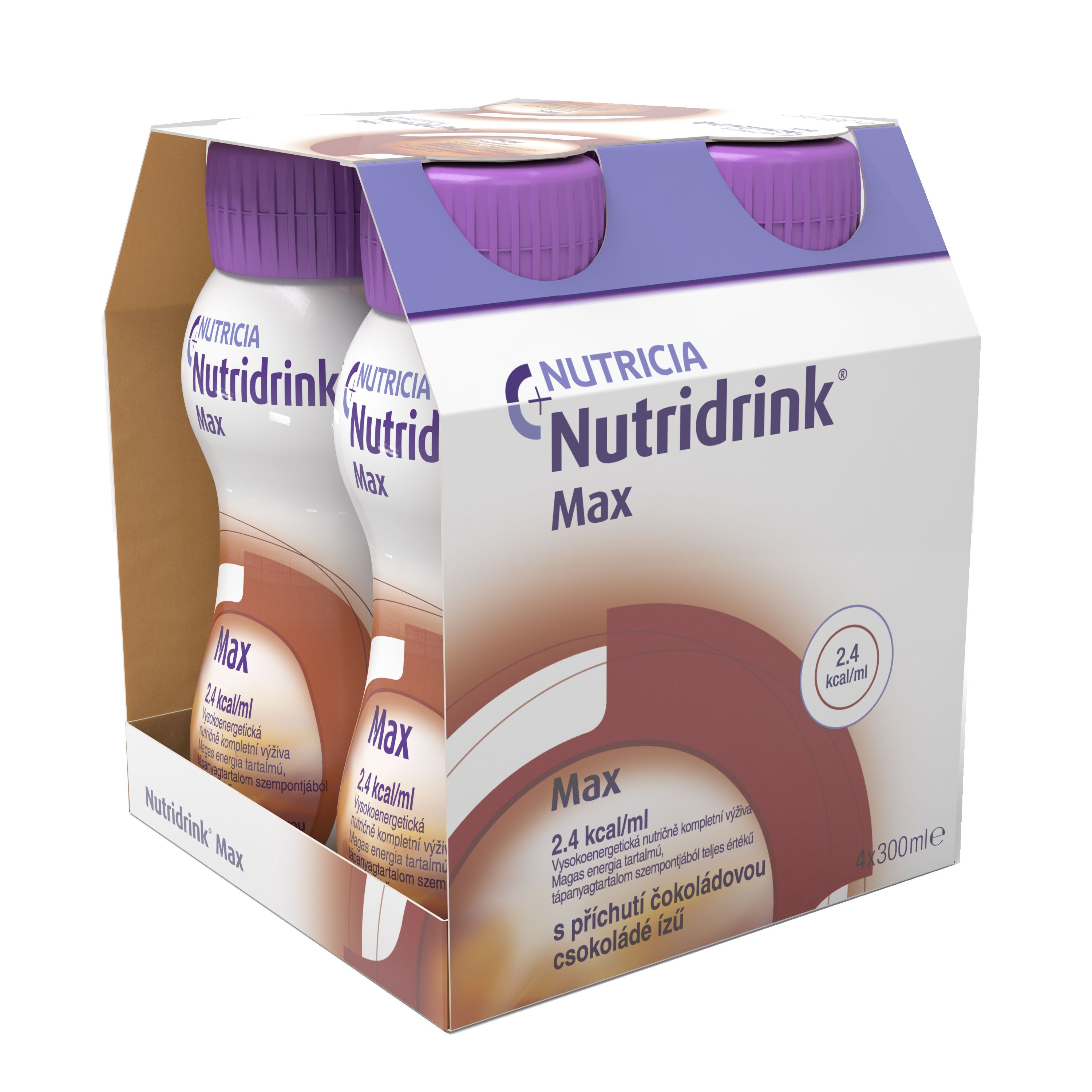 Nutridrink Max příchuť čokoláda 4x300 ml Nutridrink