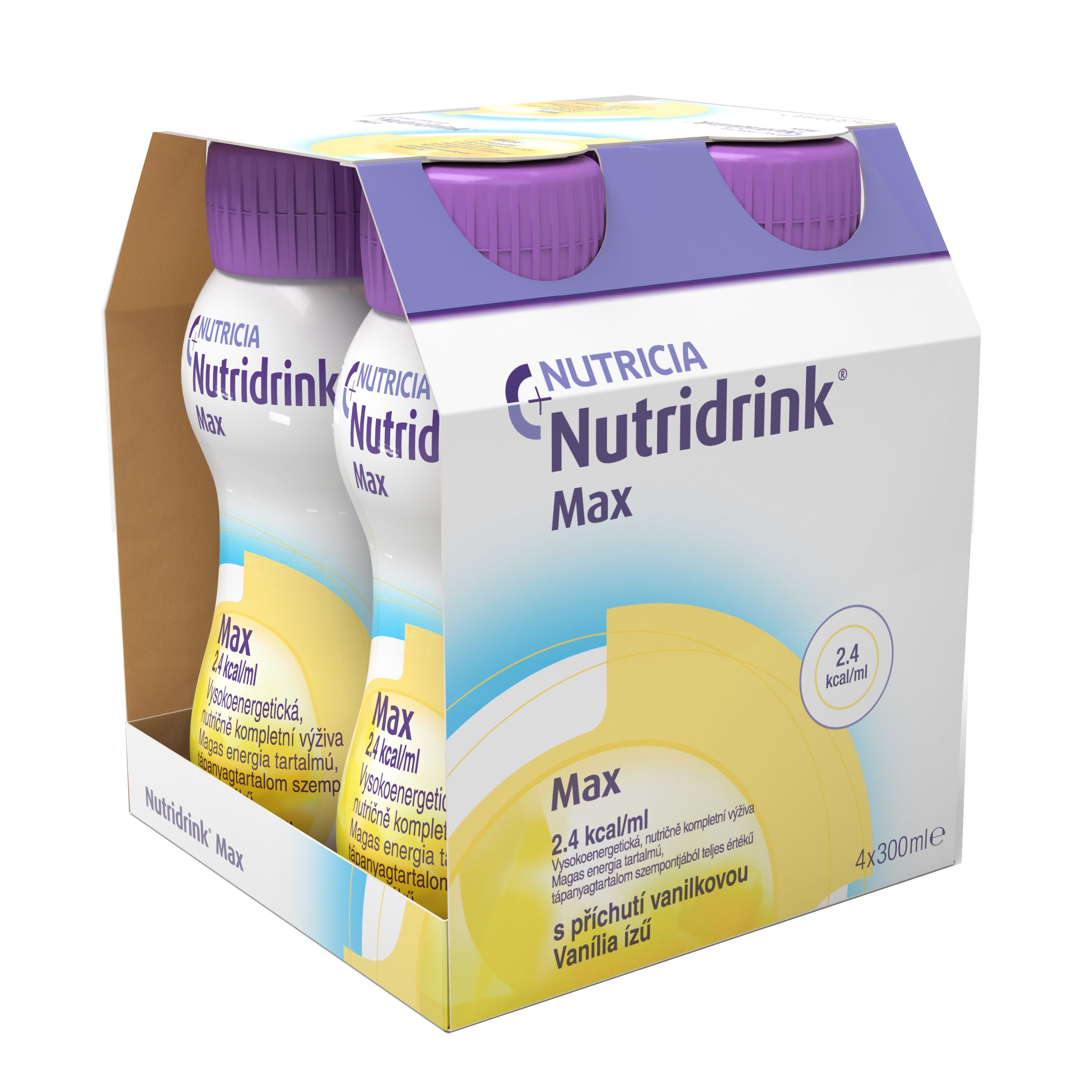 Nutridrink Max příchuť vanilka 4x300 ml Nutridrink