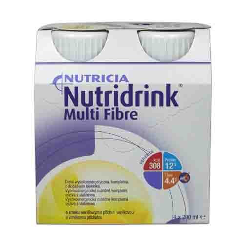 Nutridrink Multi Fibre vanilka 4x200 ml Nutridrink