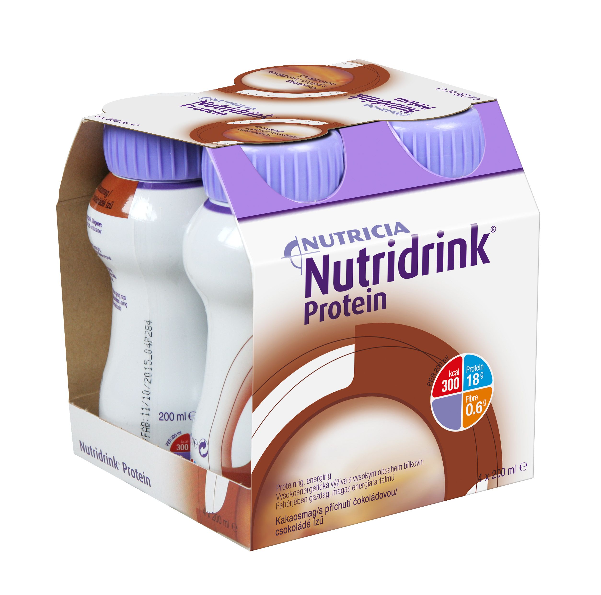Nutridrink Protein čokoláda 4x200 ml Nutridrink