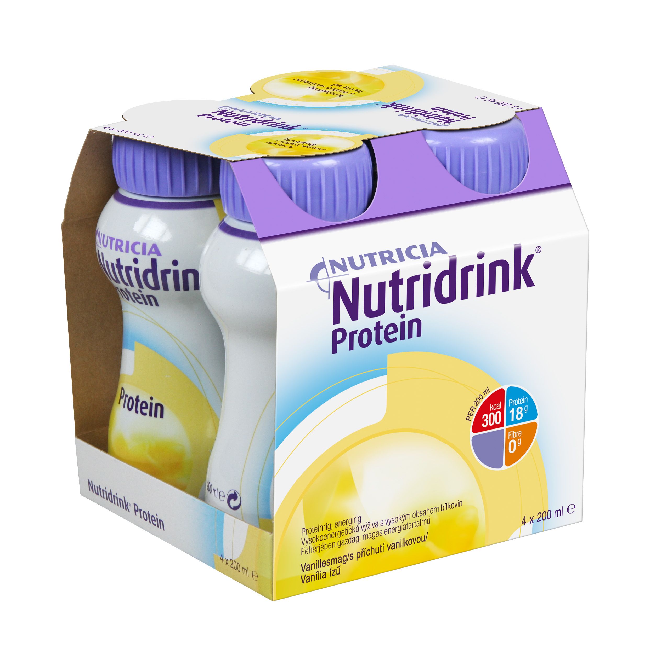 Nutridrink Protein vanilka 4x200 ml Nutridrink