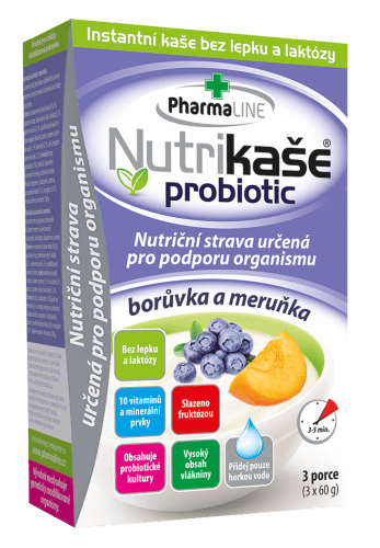 Nutrikaše probiotic meruňka a borůvka 3x60 g Nutrikaše