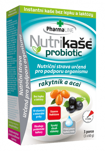 Nutrikaše probiotic rakytník a acai 3x60 g Nutrikaše