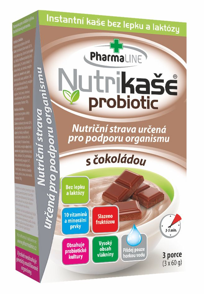 Nutrikaše probiotic s čokoládou 3x60 g Nutrikaše
