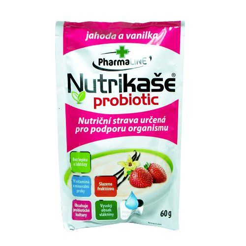 Nutrikaše probiotic s jahodami a vanilkou 60 g Nutrikaše