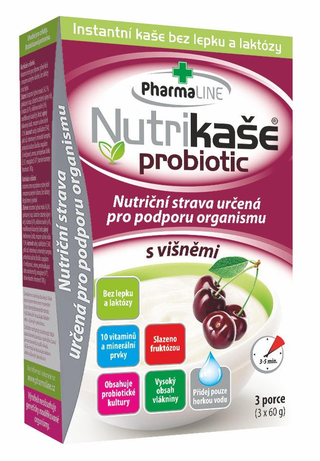Nutrikaše probiotic s višněmi 3x60 g Nutrikaše