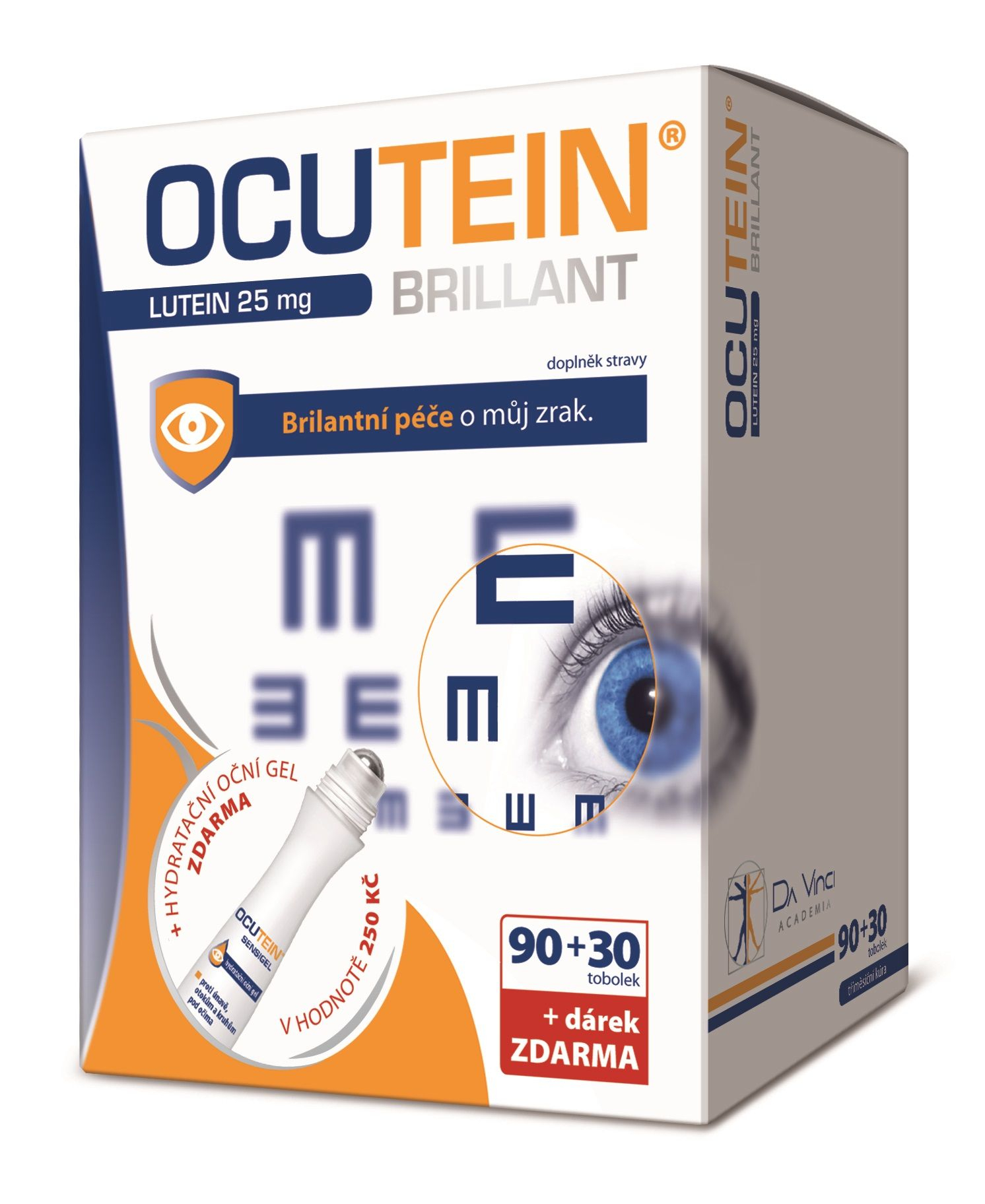 Ocutein Brillant Lutein 25 mg 90+30 tobolek + dárek Ocutein
