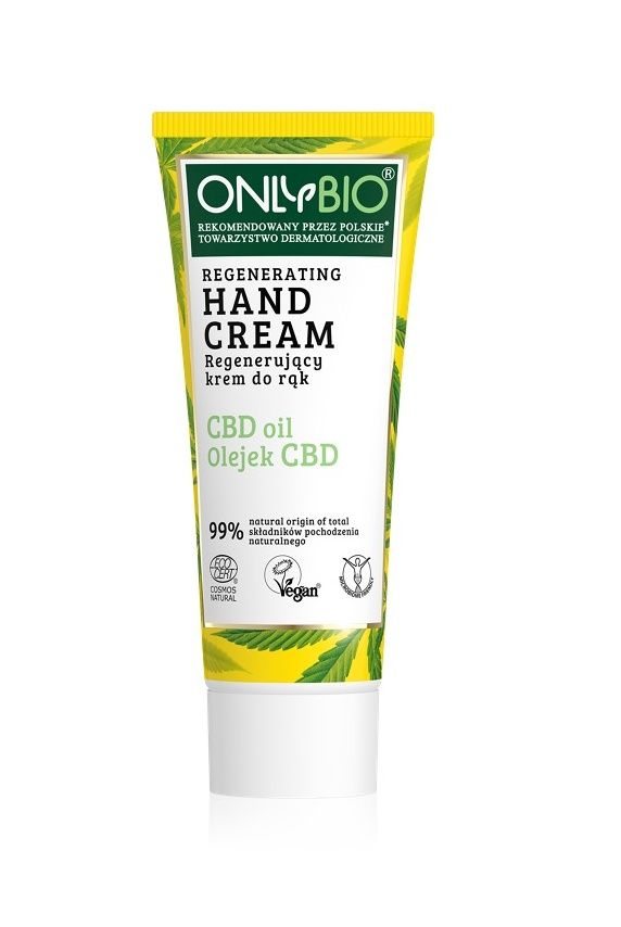 OnlyBio Regenerační krém na ruce s konopím a CBD olejem 75 ml OnlyBio