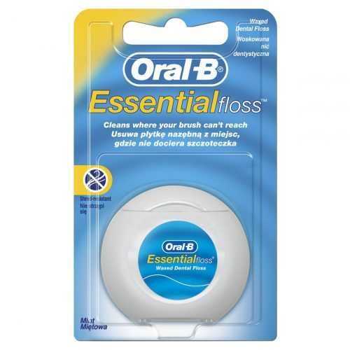 Oral-B EssentialFloss zubní nit voskovaná s mátovou příchutí 50 m Oral-B