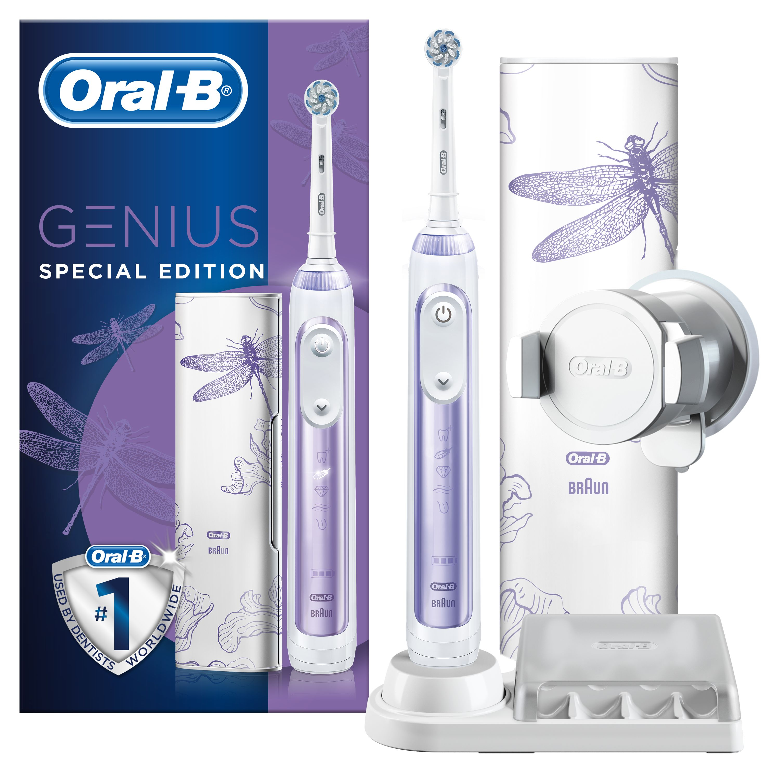 Oral-B Genius 10000N Special Edition Orchid Purple elektrický zubní kartáček Oral-B