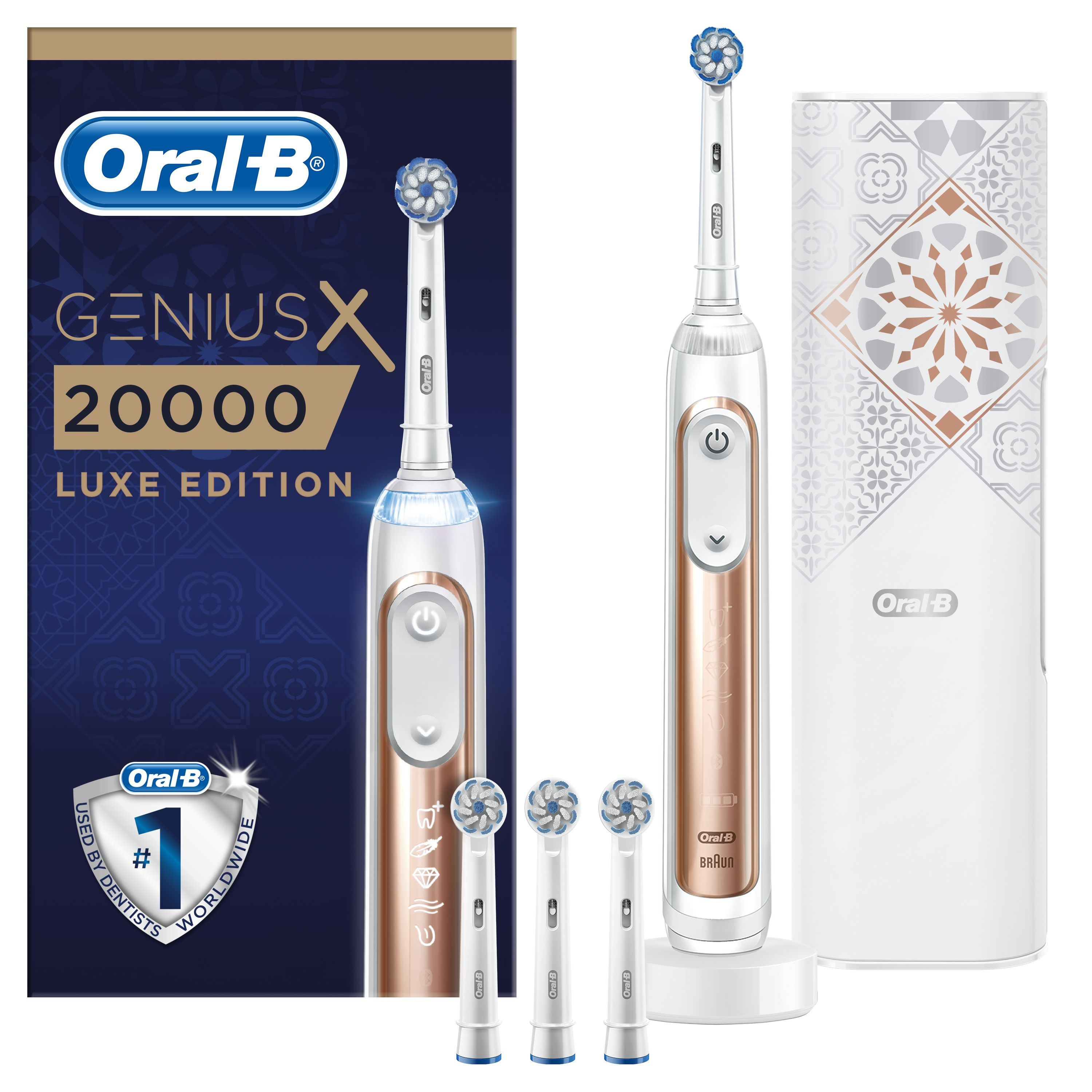 Oral-B Genius X 20000 Luxe Edition Rose Gold elektrický zubní kartáček Oral-B