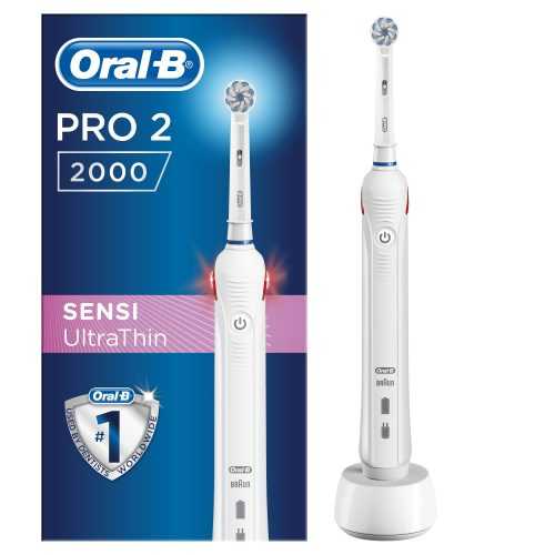 Oral-B Pro 2 2000 Sensitive White elektrický zubní kartáček Oral-B