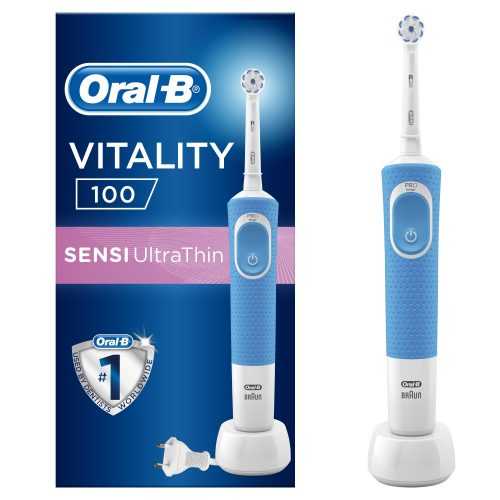 Oral-B Vitality 100 Sensitive Blue elektrický zubní kartáček Oral-B