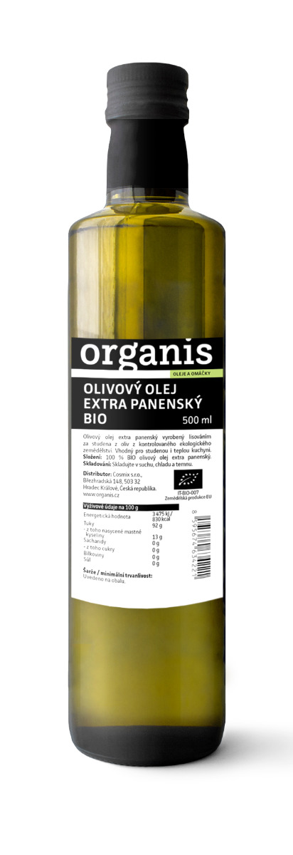 Organis Olivový olej extra panenský BIO 500 ml Organis