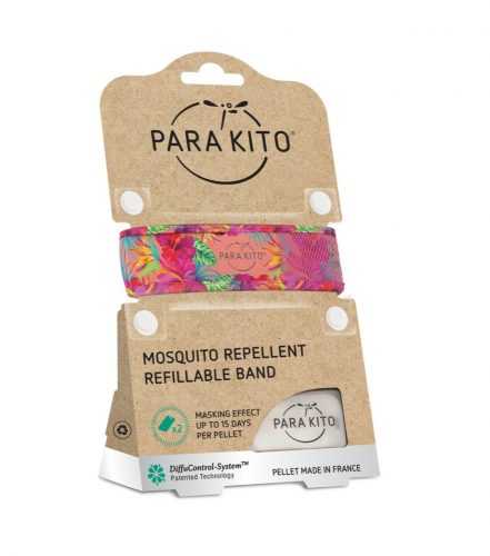 PARAKITO Repelentní náramek proti komárům Letní 1 ks + 2 náplně PARAKITO