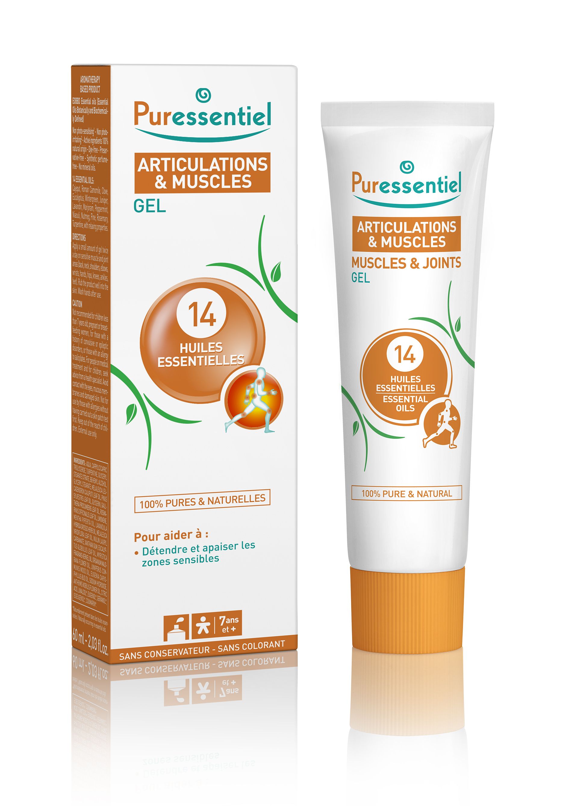 PURESSENTIEL Gel na unavené svaly a klouby 60 ml PURESSENTIEL