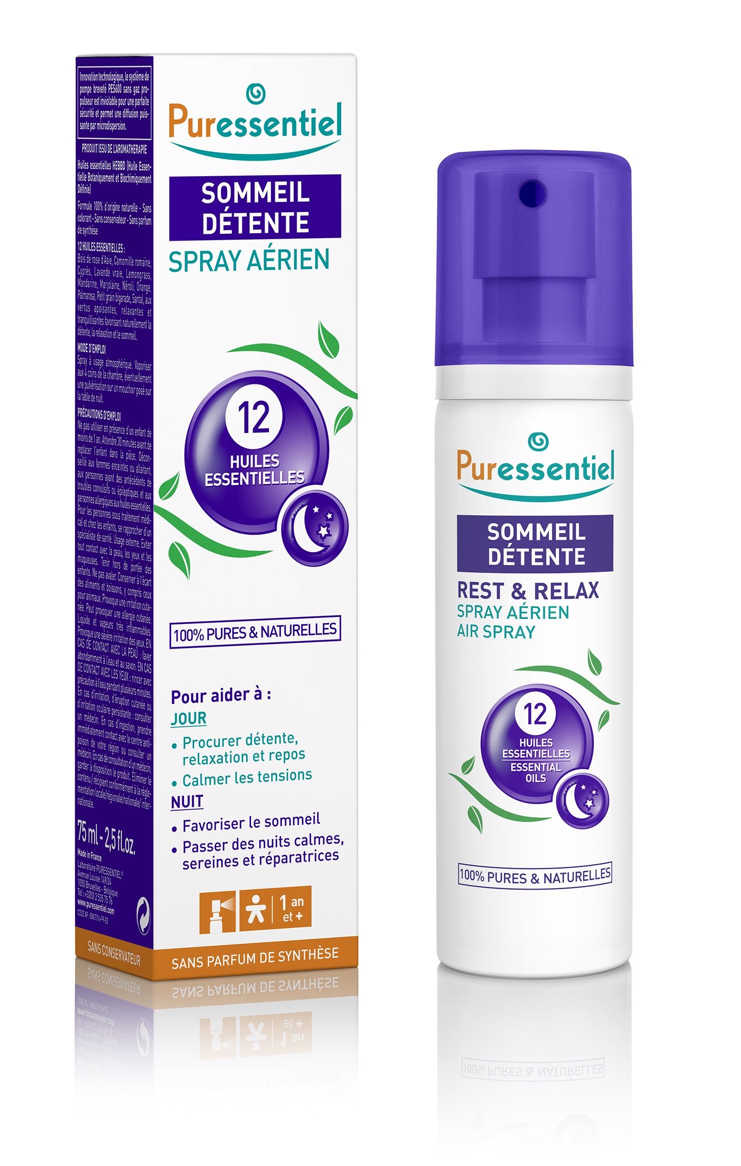 PURESSENTIEL Relaxační sprej 75 ml PURESSENTIEL