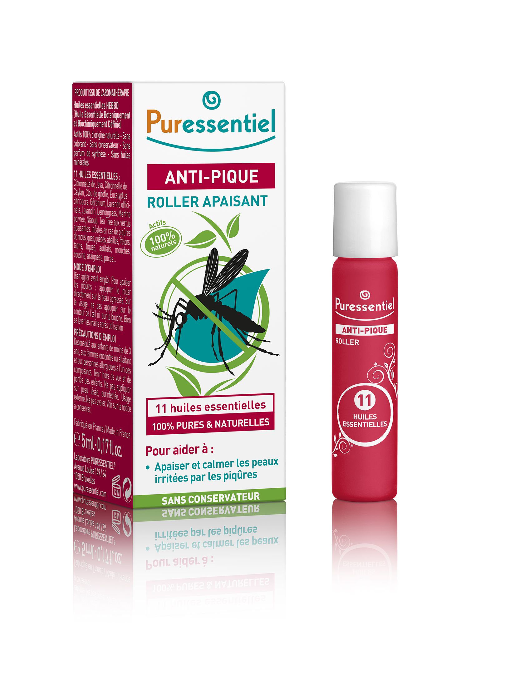 PURESSENTIEL Roller na bodnutí hmyzem 5 ml PURESSENTIEL