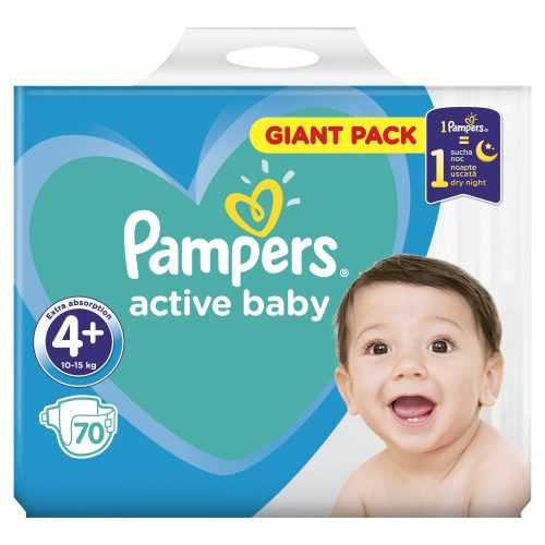 Pampers Active Baby vel. 4+ Giant Pack 10-15 kg dětské pleny 70 ks Pampers