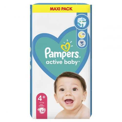 Pampers Active Baby vel. 4+ Maxi Pack 10-15 kg dětské pleny 54 ks Pampers