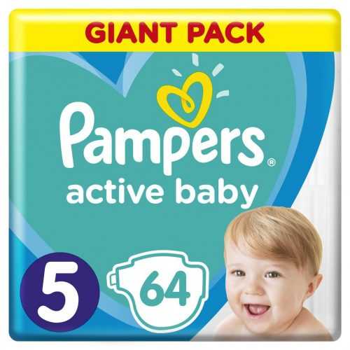 Pampers Active Baby vel. 5 Giant Pack 11-16 kg dětské pleny 64 ks Pampers
