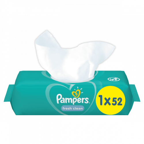 Pampers Fresh Clean vlhčené ubrousky 52 ks Pampers
