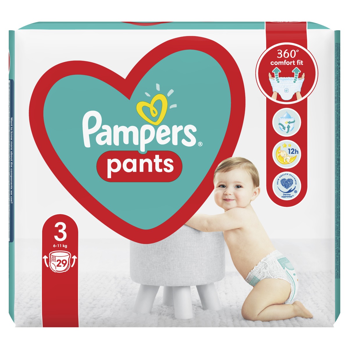 Pampers Pants vel. 3 6-11 kg plenkové kalhotky 29 ks Pampers