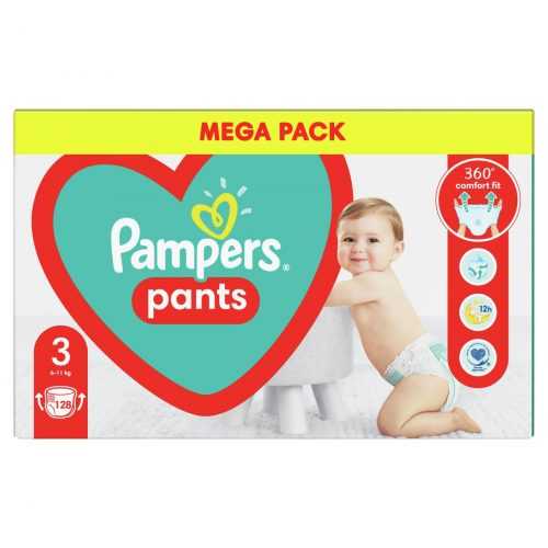 Pampers Pants vel. 3 Mega Pack 6-11 kg plenkové kalhotky 128 ks Pampers