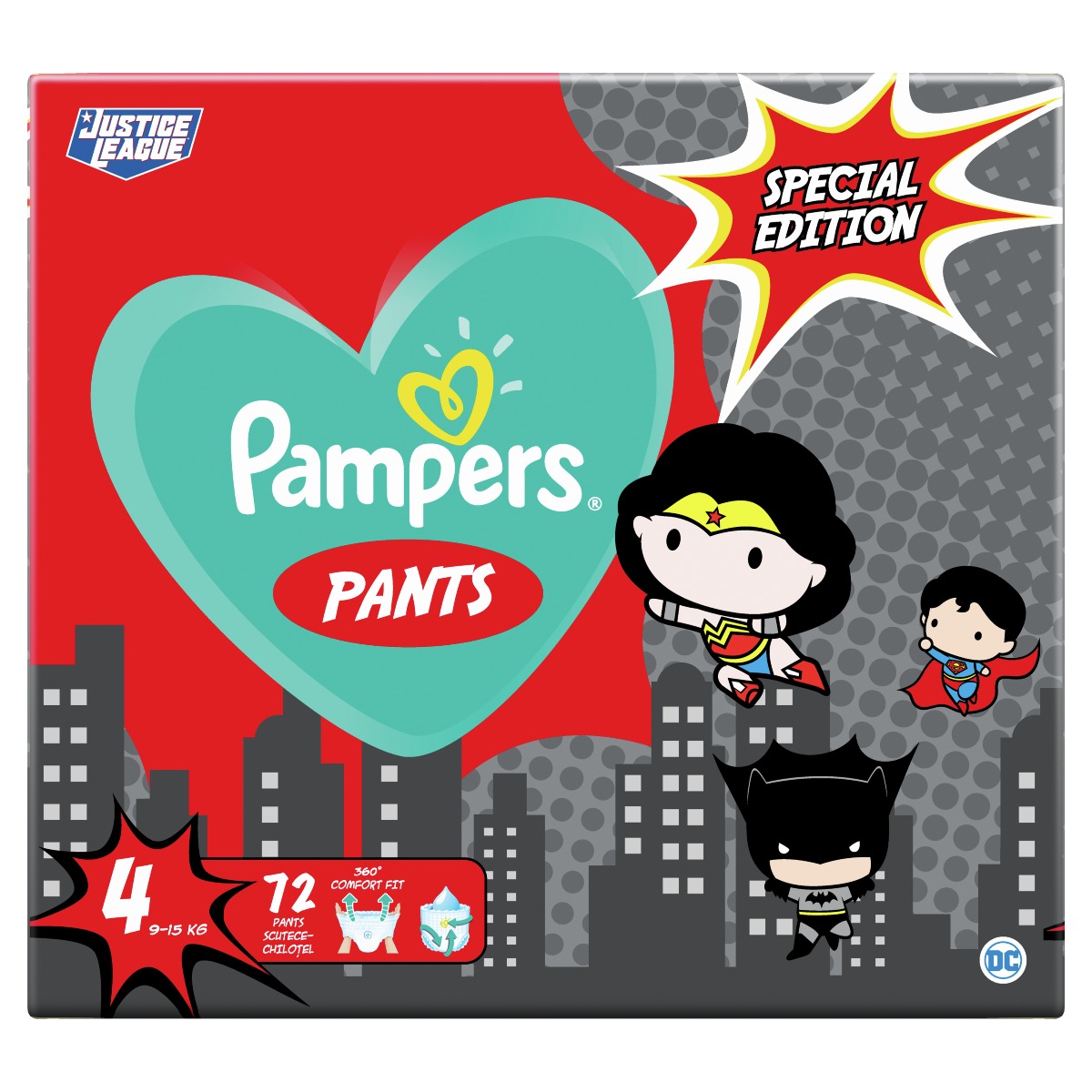 Pampers Pants vel. 4 Special Edition 9-15 kg plenkové kalhotky 72 ks Pampers