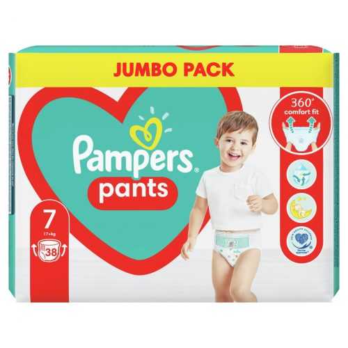 Pampers Pants vel. 7 Jumbo Pack 17+ kg plenkové kalhotky 38 ks Pampers