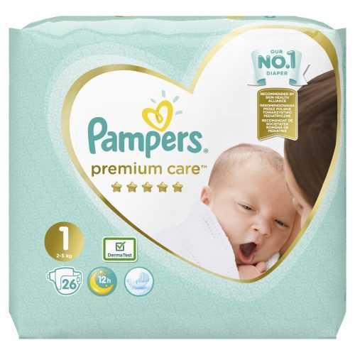 Pampers Premium Care vel. 1 Newborn 2-5 kg dětské pleny 26 ks Pampers