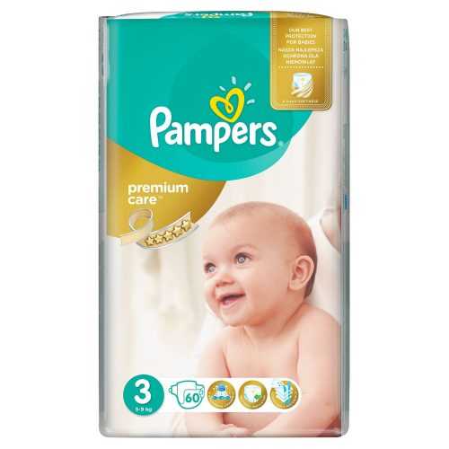 Pampers Premium Care vel. 3 5-9 kg dětské pleny 60 ks Pampers