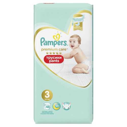 Pampers Premium Care vel. 3 6-11 kg plenkové kalhotky 48 ks Pampers