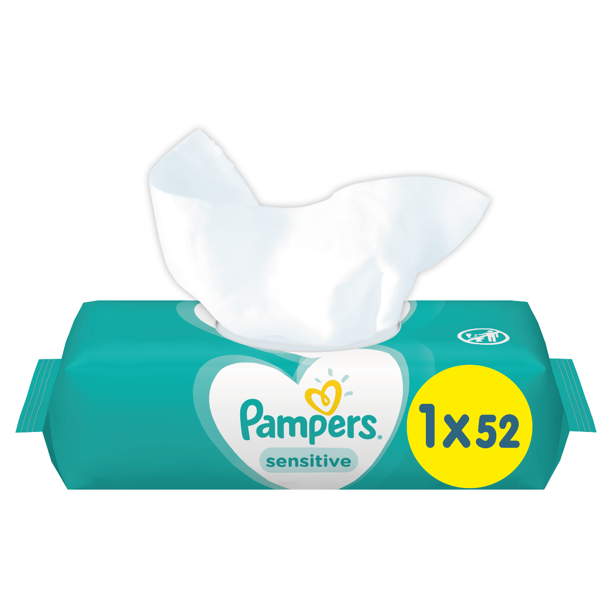 Pampers Sensitive vlhčené ubrousky 52 ks Pampers