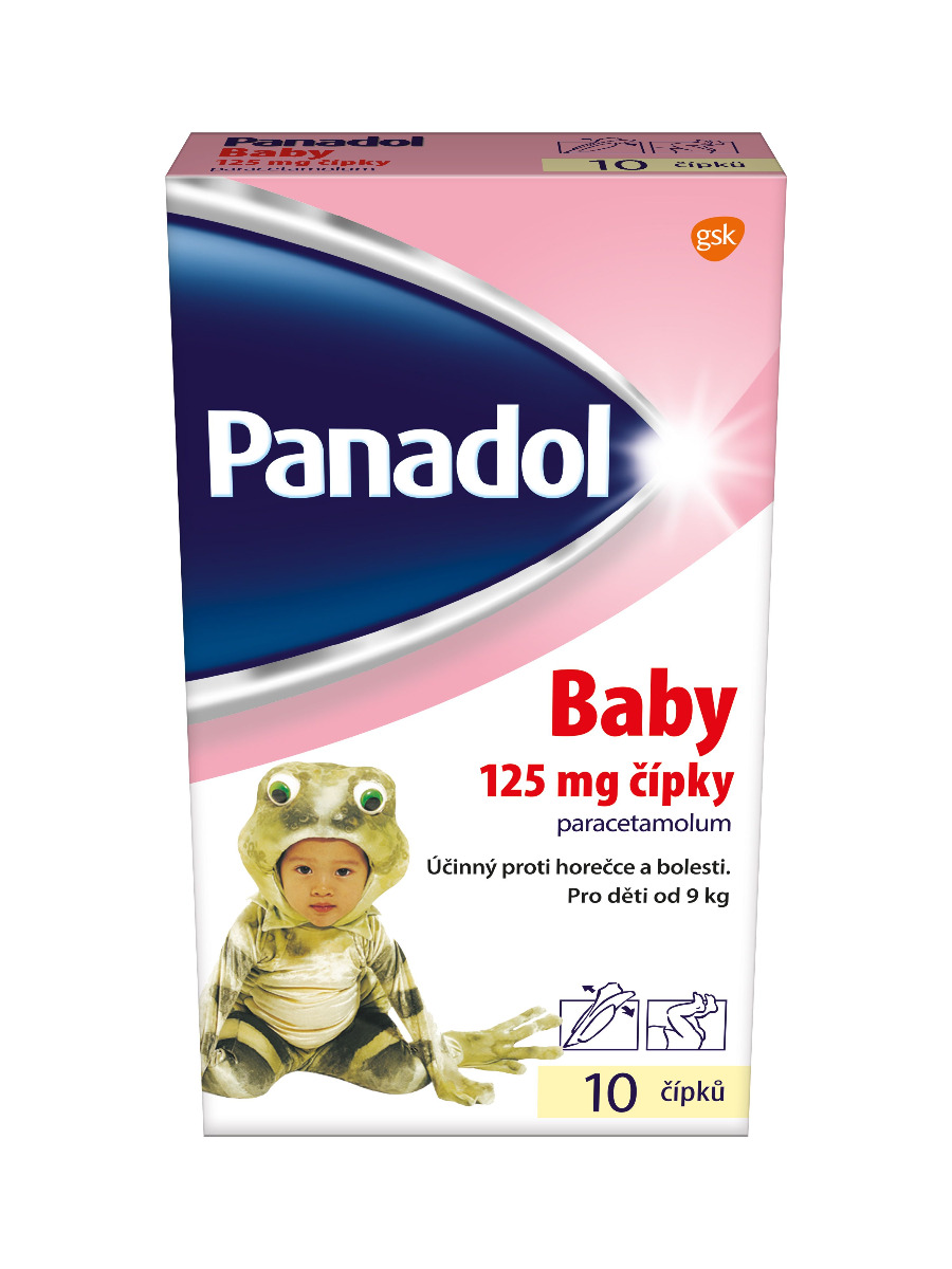 Panadol Baby 125 mg čípky 10 ks Panadol