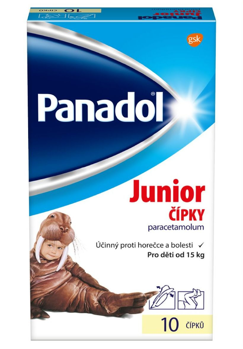 Panadol Junior 250 mg čípky 10 ks Panadol