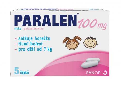 Paralen 100 mg 5 čípků Paralen