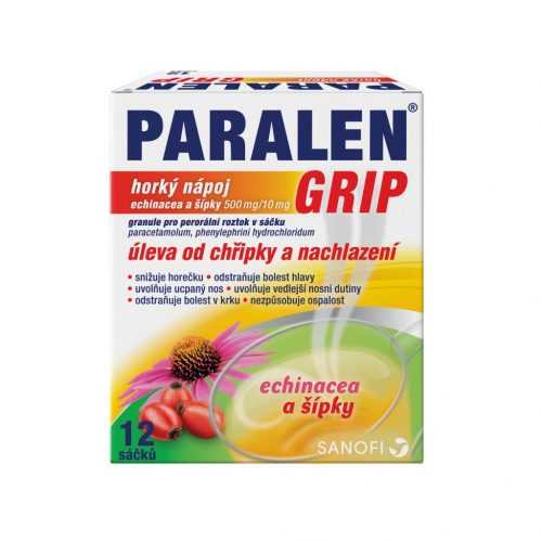 Paralen Grip Horký nápoj echinacea a šípky 12 sáčků Paralen