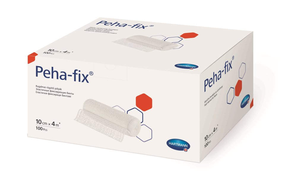 Peha Fix 10 cm x 4 m obinadlo elastické fixační 100 ks Peha