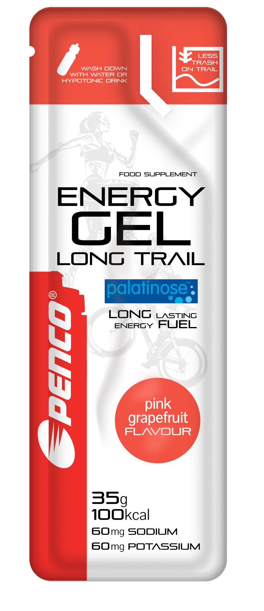 Penco Energy gel Long Trail růžový grep 35 g Penco