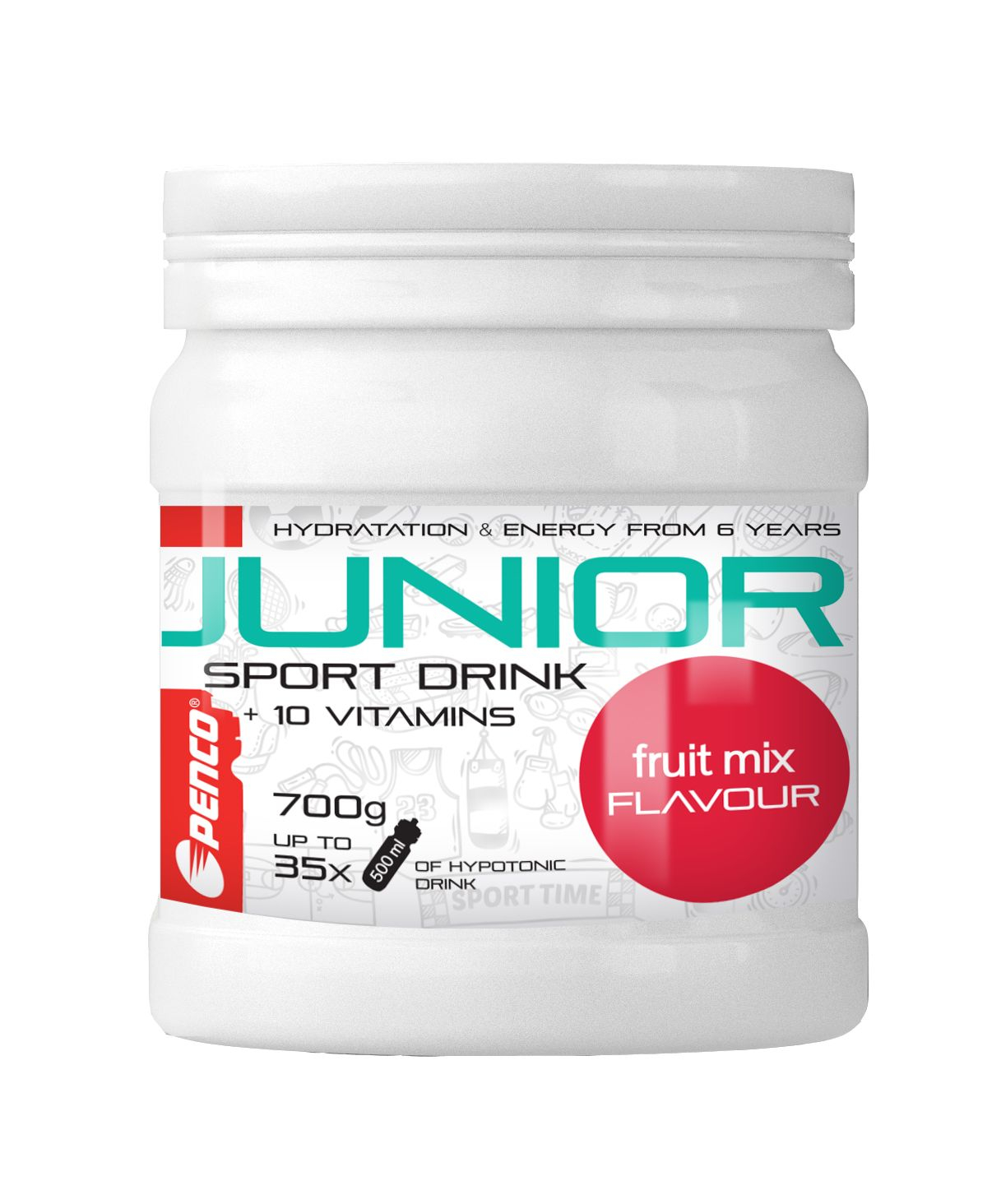 Penco Junior Sport Drink fruit mix 700 g Penco