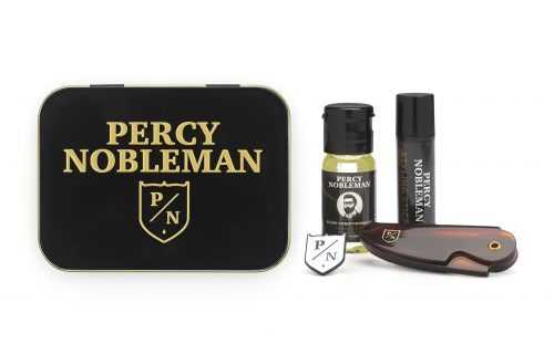 Percy Nobleman Pánská cestovní sada na vousy 4 ks Percy Nobleman