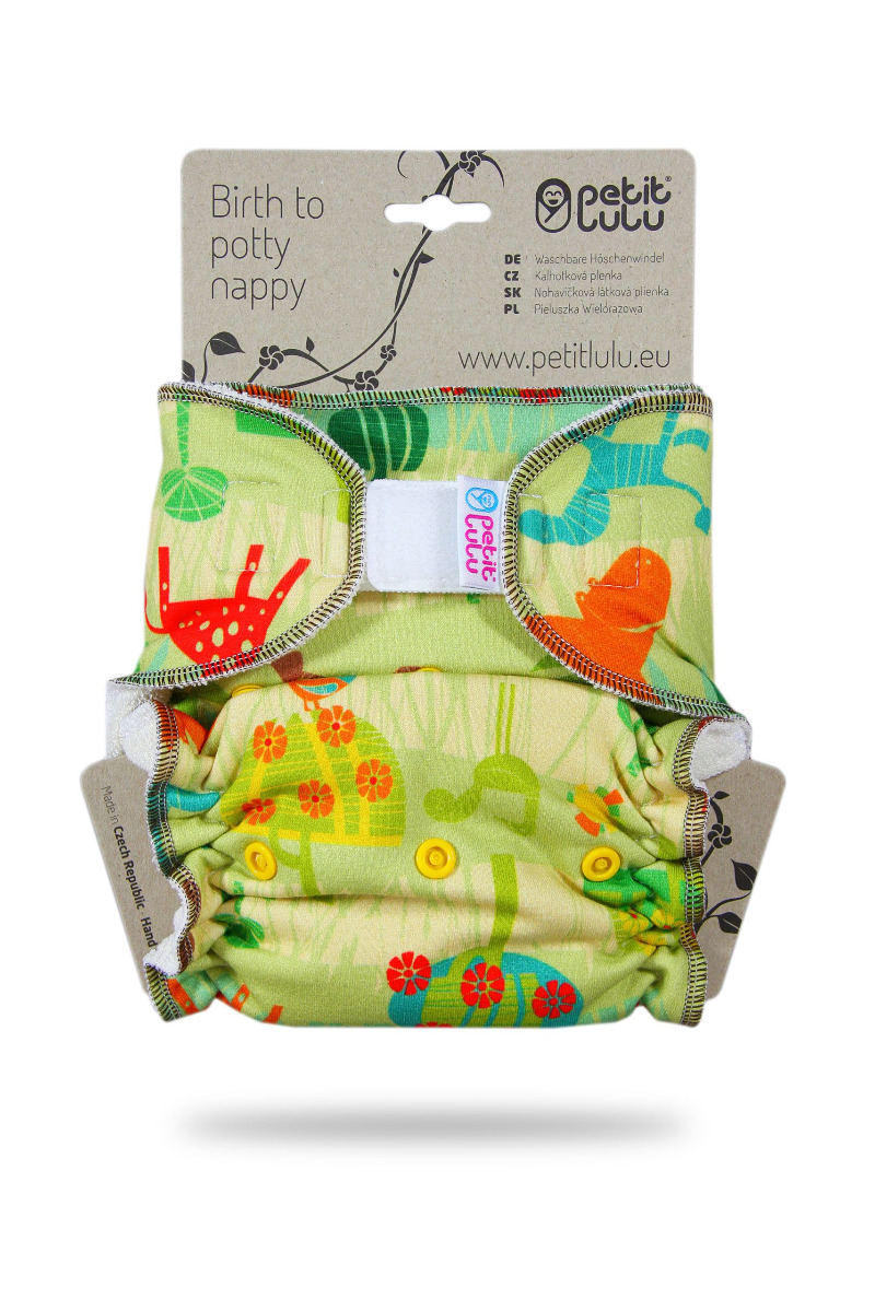 Petit Lulu Kalhotková plena suchý zip 1 ks savana Petit Lulu