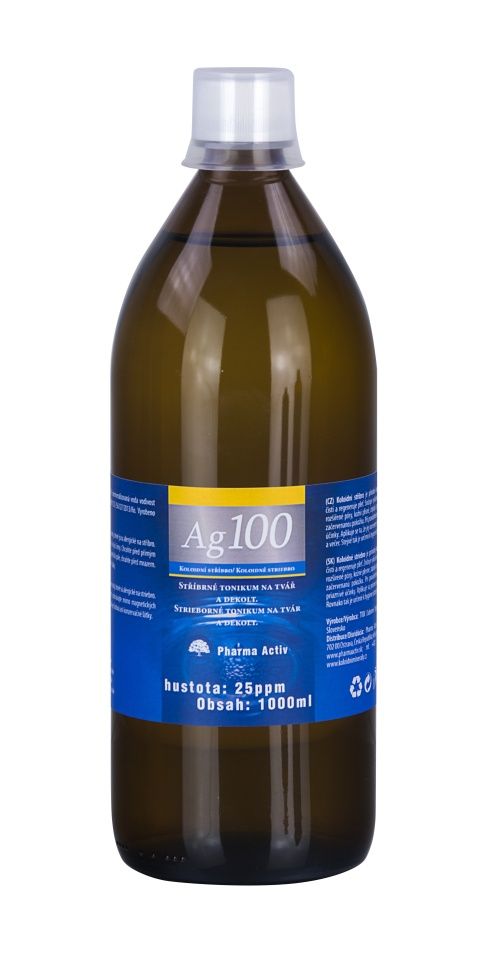 Pharma Activ Koloidní stříbro Ag.100 25 ppm 1000 ml Pharma Activ