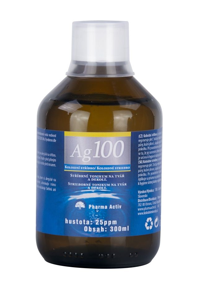 Pharma Activ Koloidní stříbro Ag.100 25 ppm 300 ml Pharma Activ